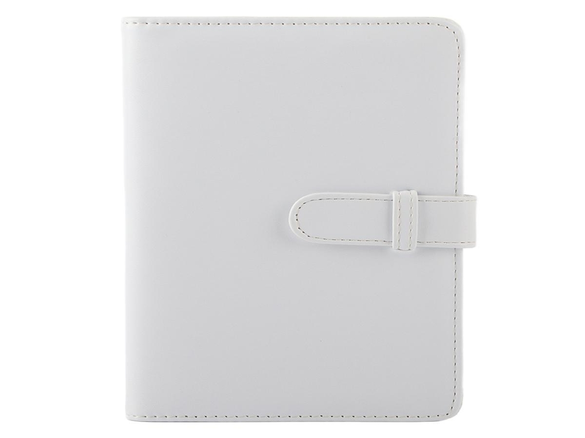 Álbum de fotos Lurelia, 96 bolsos, 6 cm, revestimento em PU, cor branca