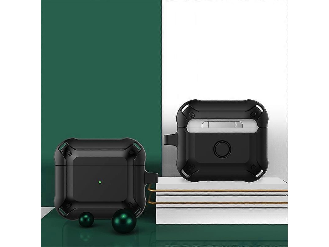 Capa protetora Armor para fones de ouvido com gancho para AirPods 3 GIECY