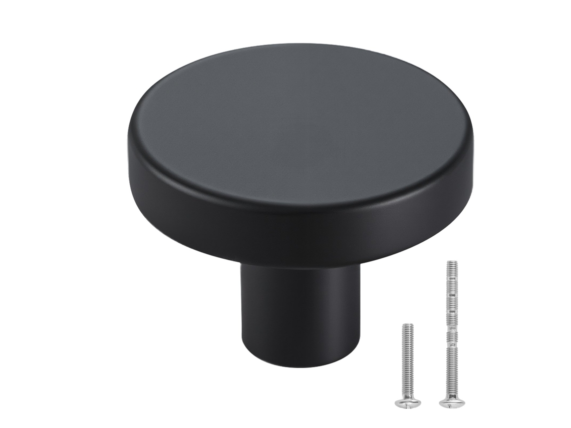 Puxadores Para Móveis Em Liga De Zinco Em Forma De Cogumelo 10 Unidades Diâmetro 32 X 23 Mm Preto Vevor