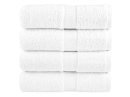 Vidaxl Toalhas De Bidé Premium Solund 4 Pcs 30x50 Cm 600 Gsm Branco
