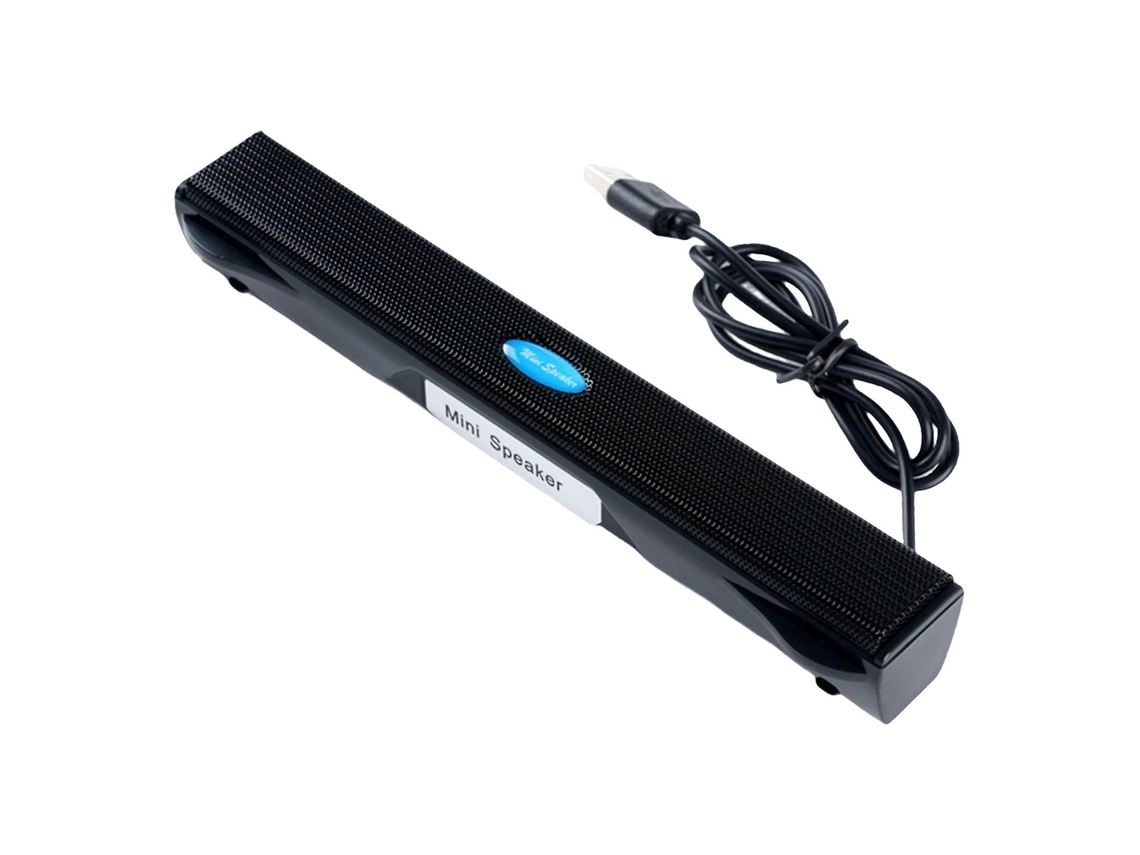 Barra De Som Com Alto Falante Alimentado Por Usb Para Pc, Laptop, Barra De Som Preta Olysi Shop