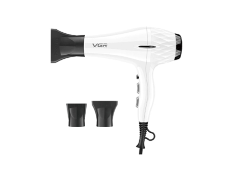 Secador de cabelo elétrico profissional de alta potência 2200w 2 bocais V-413