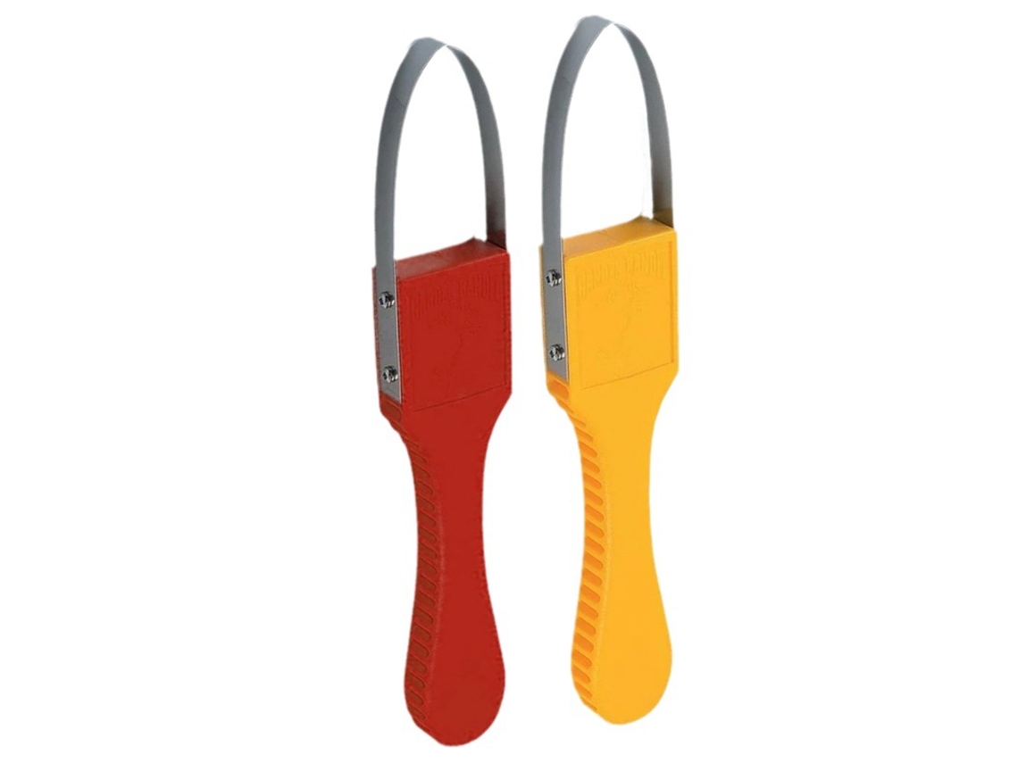Kit com 2 Removedores de Ervas Daninhas em Formato de Punho , Feito em Aço Inoxidável Reforçado para Jardinagem AQUAFORGE (55x240mm)