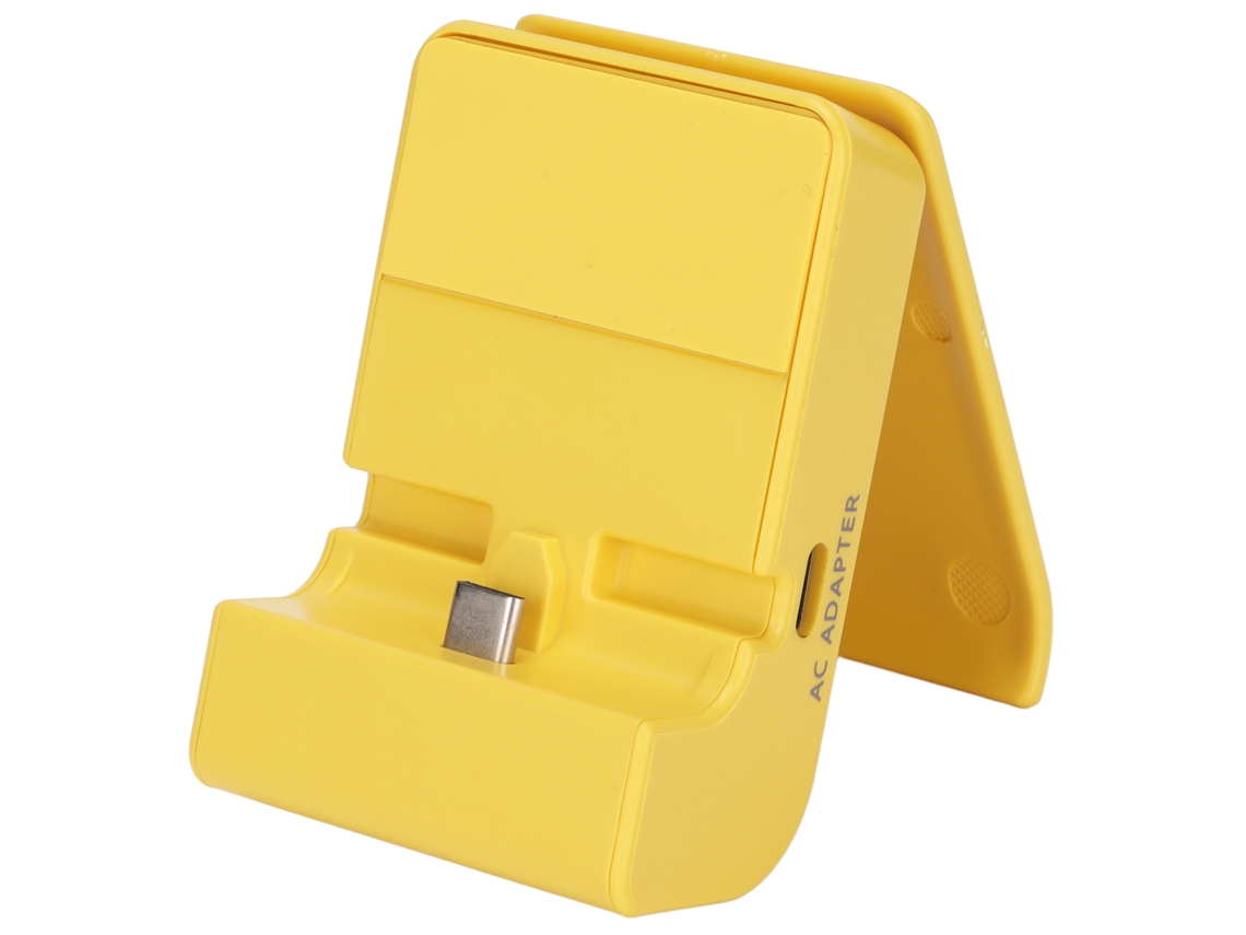 Base de Carregamento 2 em 1, Antiderrapante, Tipo C, para Nintendo Switch, Amarela para Diferentes Aplicações e Usos CHABERLU