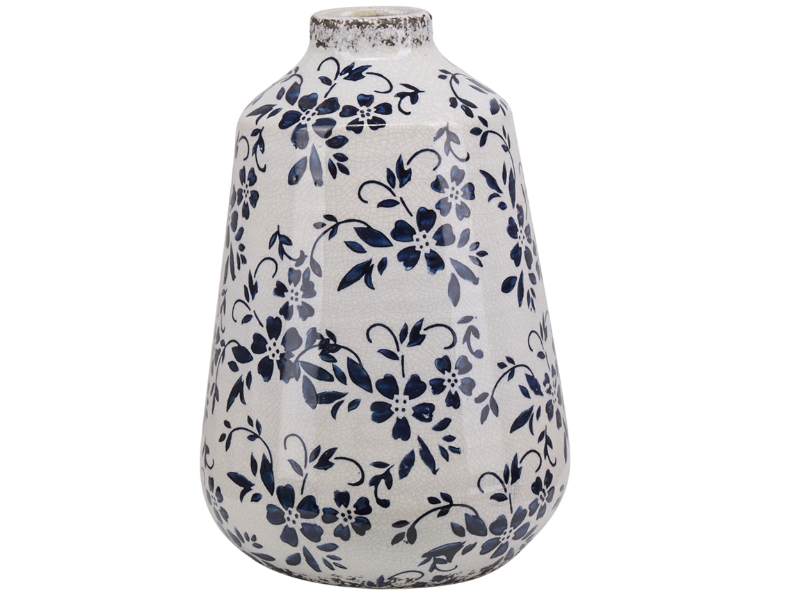Jarra De Flores Maroneia Grés 25 Cm Branco