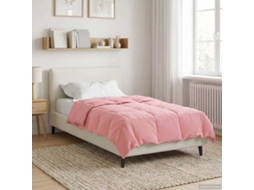 Vidaxl Edredom De Inverno 140 X 200 Cm Inverno Rosa Respirável