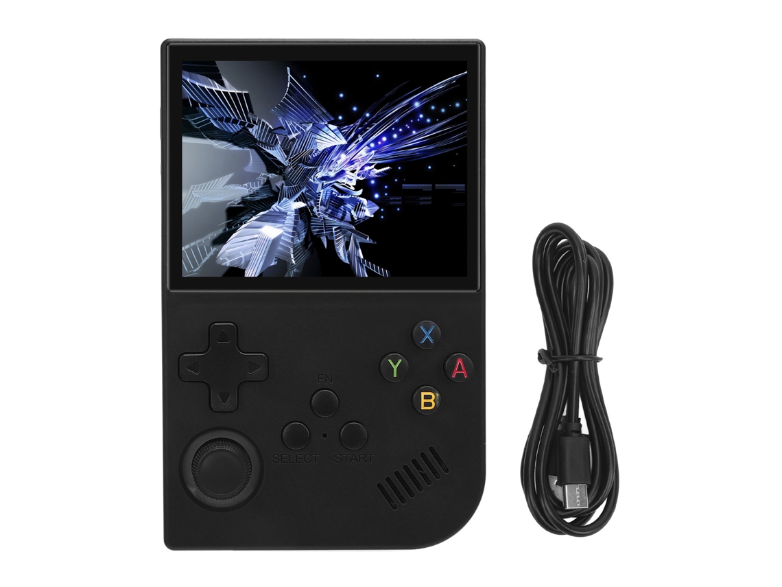 Aetheria console de Jogos Portátil 64gb Tela Ips 3,5 Polegadas Rk3326 Linux 3500mah Preto