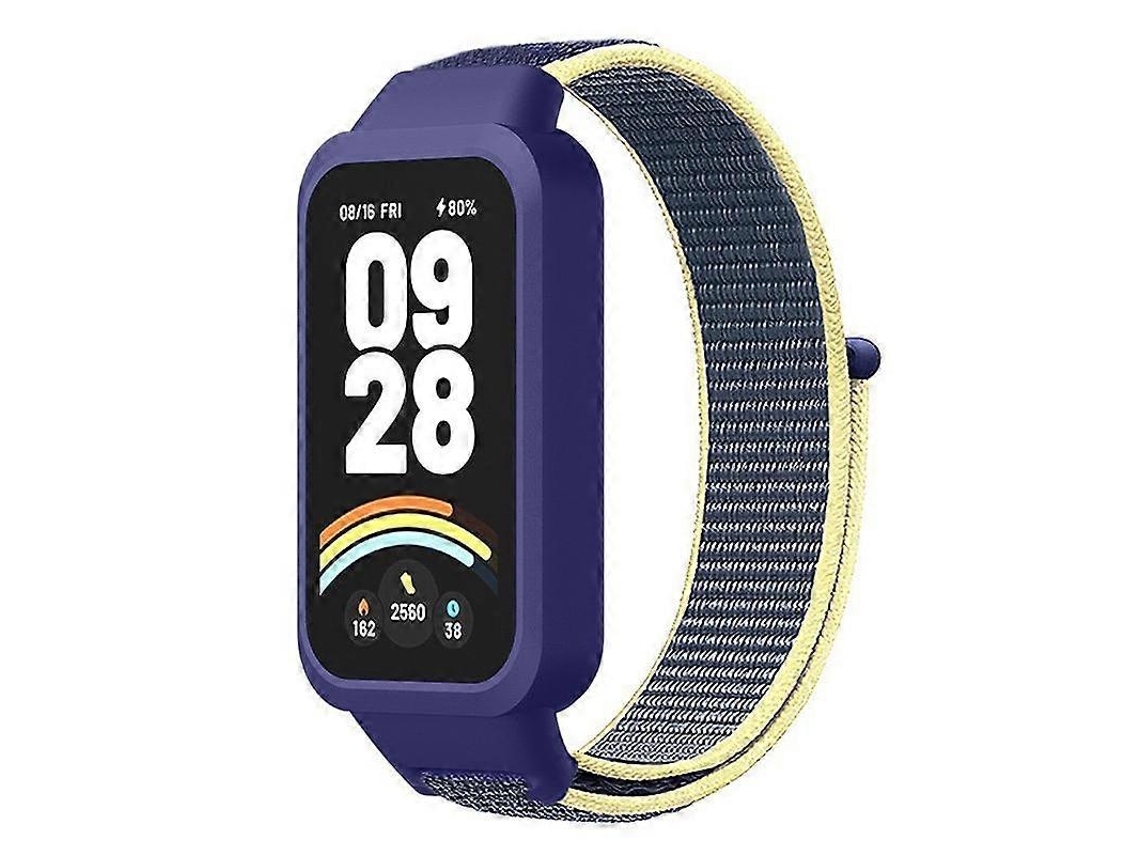 Pulseira De Nylon Com Capa Plástica Integrada Xdfind Para Xiaomi Smart Band 9 Active / Redmi Band 3