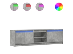 Móvel de TV com Luzes Led Derivados de Madeira Cinzento Cimento MAISON EXCLUSIVE