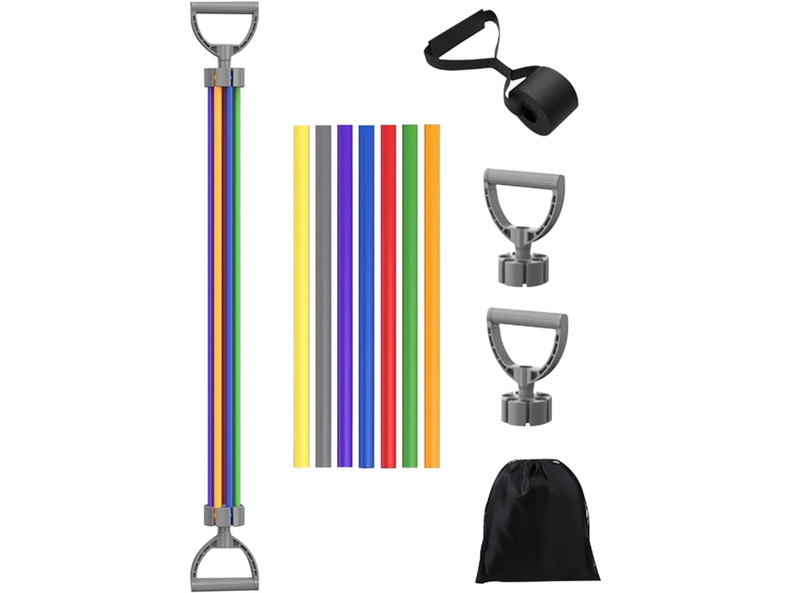 Faixa Elástica De Resistência Para Porta, Ideal Exercícios | Corda Tensão Multifuncional E Ajustável Com 7 Tubos