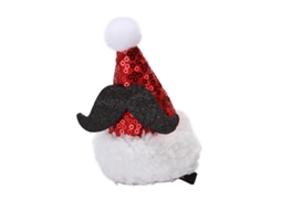 Grampo de Cabelo de Natal com Pompom e Brilho LAXISCREED