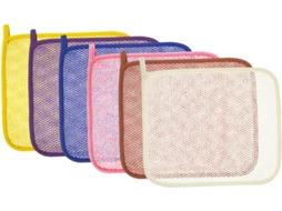 Conjunto De 6 Esponjas Banho Esfoliantes Dupla Face Baluue, Versáteis Para Esfoliação Das Mãos E Do Rosto Cuidados Com A