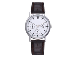 Reloj De Pulsera Para Mujer De Cuarzo Con Correa De Pu Casual Lvpai Marrón