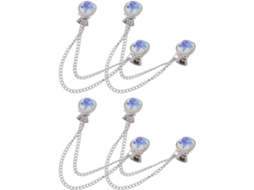 Conjunto De 4 Prendedores De Xale Vintage Em Formato De Rosa, Ideais Para Suéteres E Cardigãs Femininos.