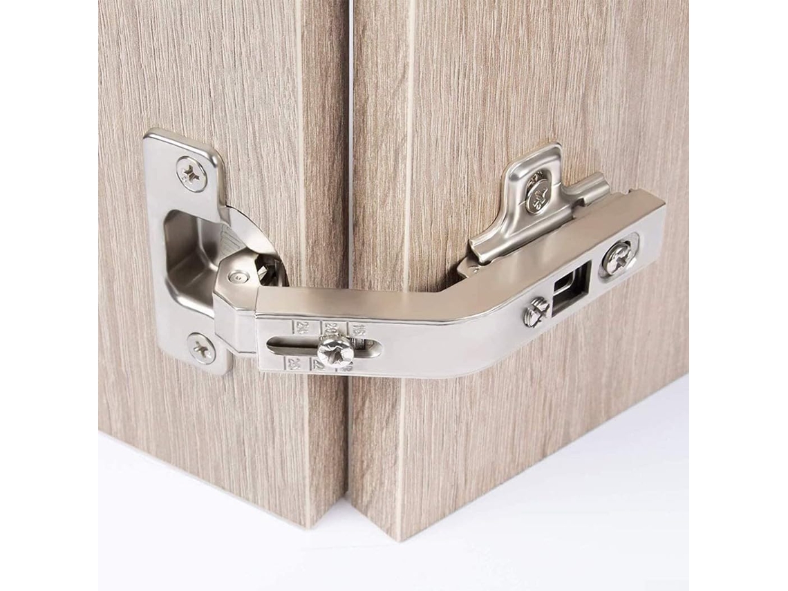 Conjunto De 4 Dobradiças 135 Graus Para Armário Canto Cozinha, Dobradiças De Porta Em Aço Laminado A Frio Com