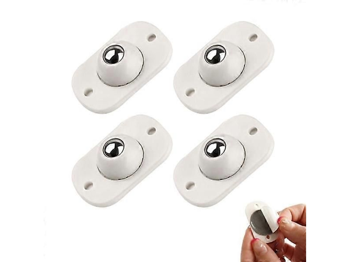 Kit Com 4 Rodízios Adesivos Para Móveis, Mini, Multicoloridos