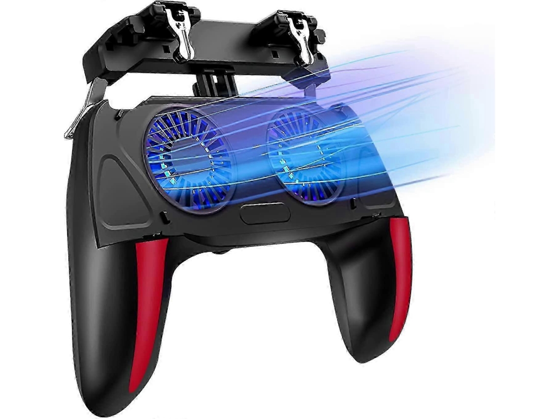 Controle Para Pubg Mobile, Joystick Com Ventoinha Dupla E Dissipador De Calor Para Os Gatilhos L1r1. Hengjian