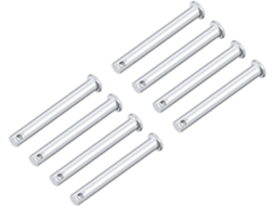 Pinos de Articulação de Furo Único, Cabeça Plana de 8mm X 80mm, Aço Maciço Zincado CHABERLU