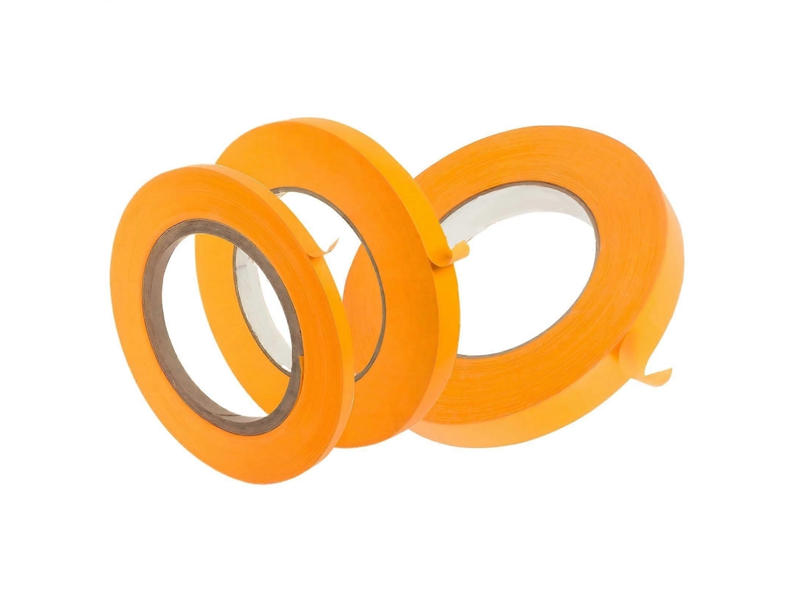 Fita Adesiva para Mascaramento de Escala Guitarra, 3 Rolos 6 Mm Largura, Pint Ura, Decorat GOKOCO