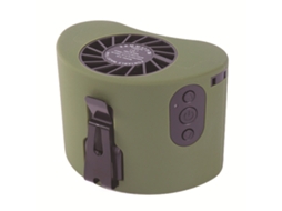 Ventilador de Cintura Recarregável com Clipe, Feito de Plástico, Perfeito para Viagens e Pesca BRILVIBERA