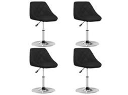 Dining Chair, Dining Chairs Vidaxl Preto Couro Artificial (n/a)
