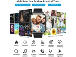 Smartwatch ALIMENTATION Yiz1406 Preto