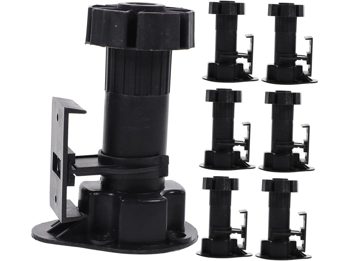 Tehaux Conjunto De 12 Pés Niveladores Ajustáveis Para Móveis, Armários E Bancadas Material Reforçado Espesso