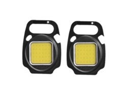 2 Lâmpadas de Inspeção Led Mini Super Brilhantes, Recarregáveis Impermeáveis, com Modos de Iluminação, para Reparações e Emergências Negro S/MARCA