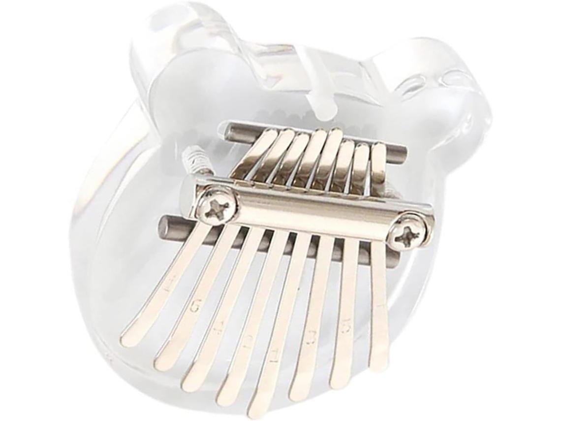 Kalimba Mini De Acrílico Com 8 Tons