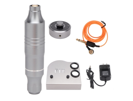 Caneta de tatuagem rotativa com fonte de alimentação, velocidade ajustável em 3 direções, shader e liner Aiaididiy