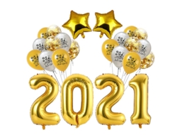 1 Conjunto De Balões De Ano Novo De 2021 Allinless
