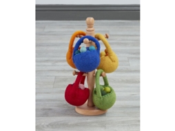 Conjunto De 5 Bolas De Brinquedo Educativas Em Feltro Macio, Multicoloridas. Cosy