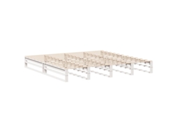 Cama Sem Colchão 180x200 cm Madeira de Pinho Maciça Branco MAISON EXCLUSIVE