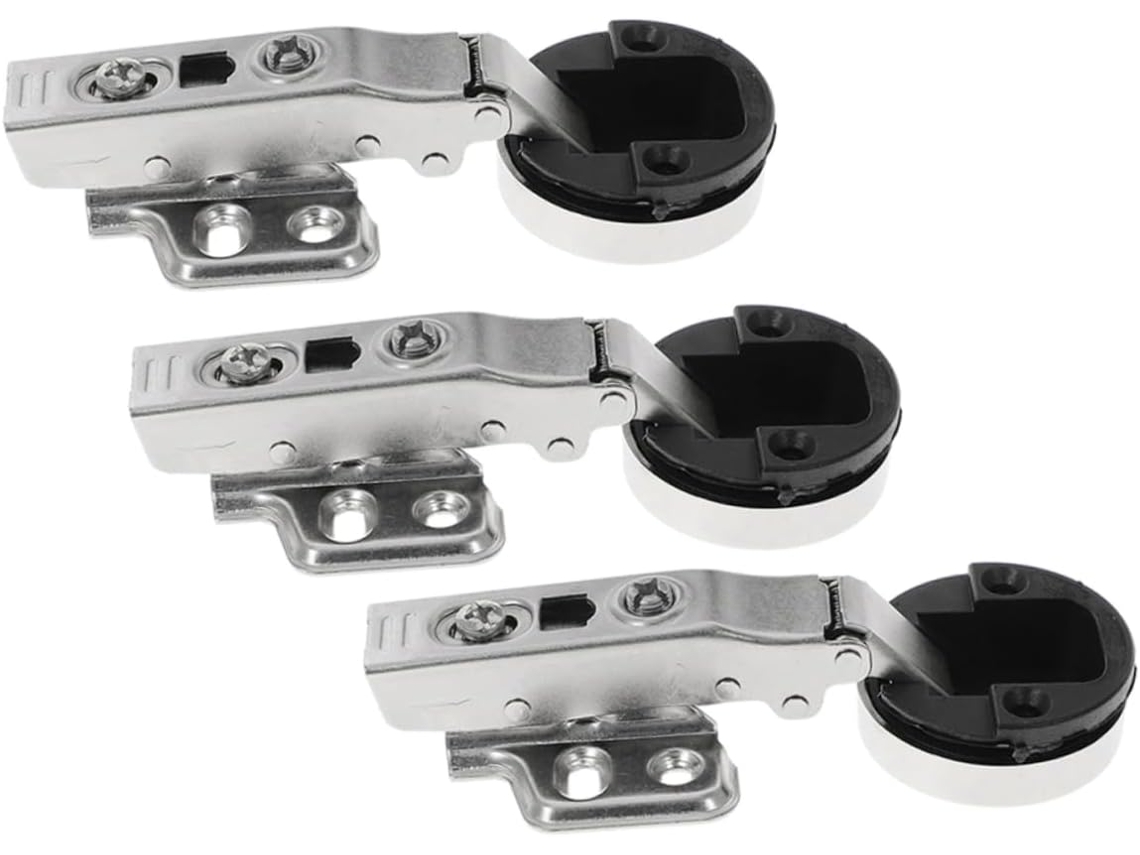 Conjunto De 3 Dobradiças Ocultas Com Amortecimento Hidráulico Para
