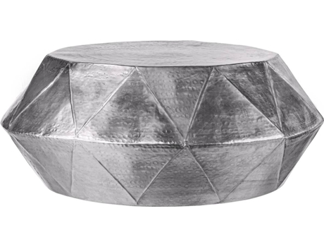 Mesa de Centro  Bordeaux Alumínio Prateado (73 x 28.5 cm)