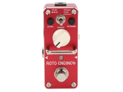 Pedal de Guitarra de Metal Pedal de Simulador de Alto-Falante Rotativo Pedais de Efeito de Guitarra de Metal Vermelho