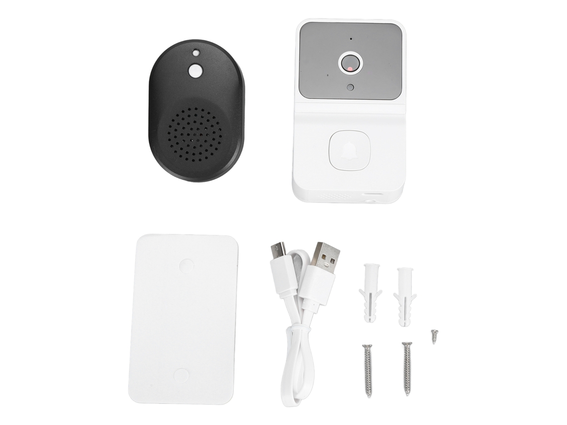 Timbre Inteligente Wifi Com Câmera Hd 1080p, Detecção De Movimento Ai, Visão Noturna, 2.4g, Interno E Externo