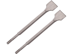 Conjunto De 2 Cinzéis Planos Hexagonais Largos Para Furadeira De Impacto Elétrica