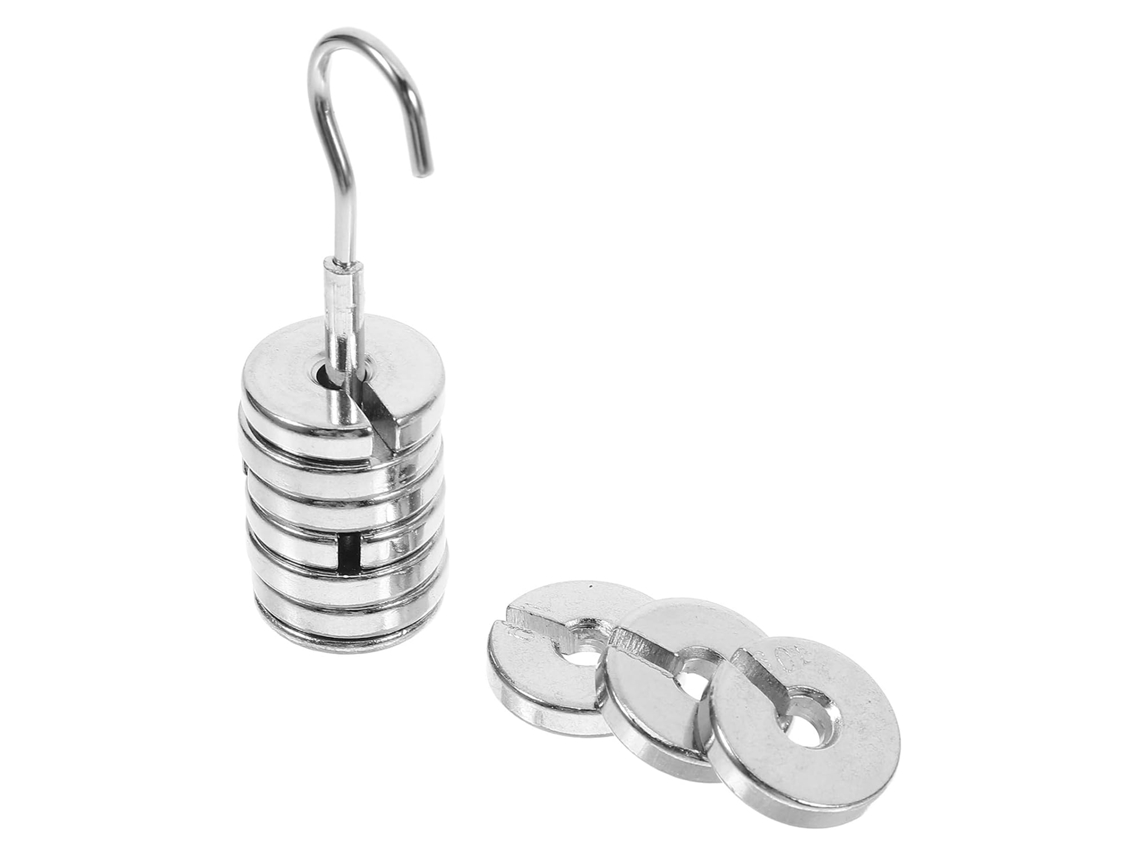 Conjunto De 1 Par De Pesos De Laboratório Em Ferro Cromado Com Suporte, Duráveis.