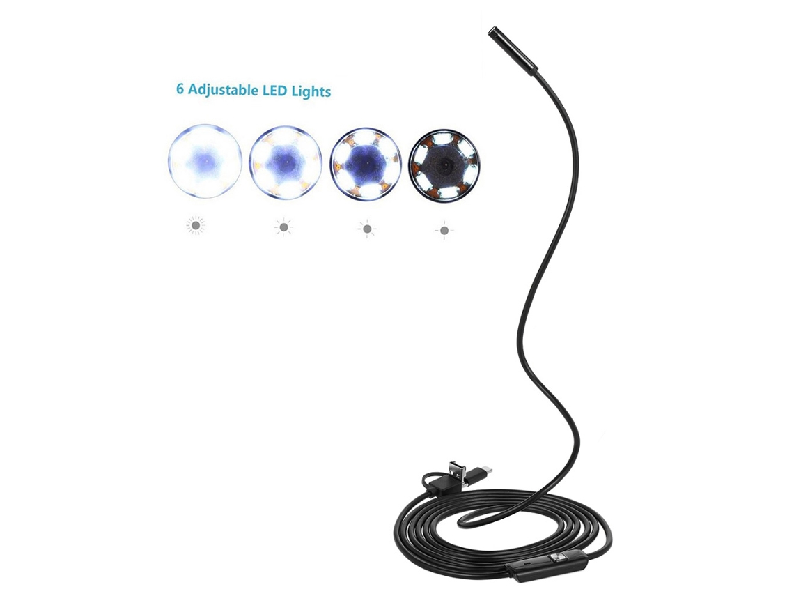 Endoscópio LAXISCREED 3 em 1 2m Usb Ip67