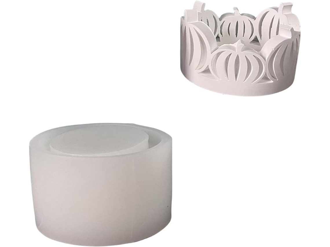 Molde De Silicone Com Design De Abóbora Para Decoração De Halloween.