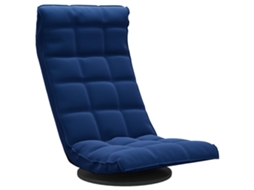 Swivel Floor Chair, Swivel Floor Chairs Vidaxl Azul Veludo