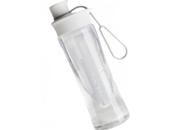 Garrafa de água, coqueteleira de proteínas, garrafa portátil para esportes e camping. Brilvibera