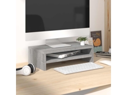 Vidaxl Suporte Monitor 42x24x13cm Derivados De Madeira Cinzento Sonoma