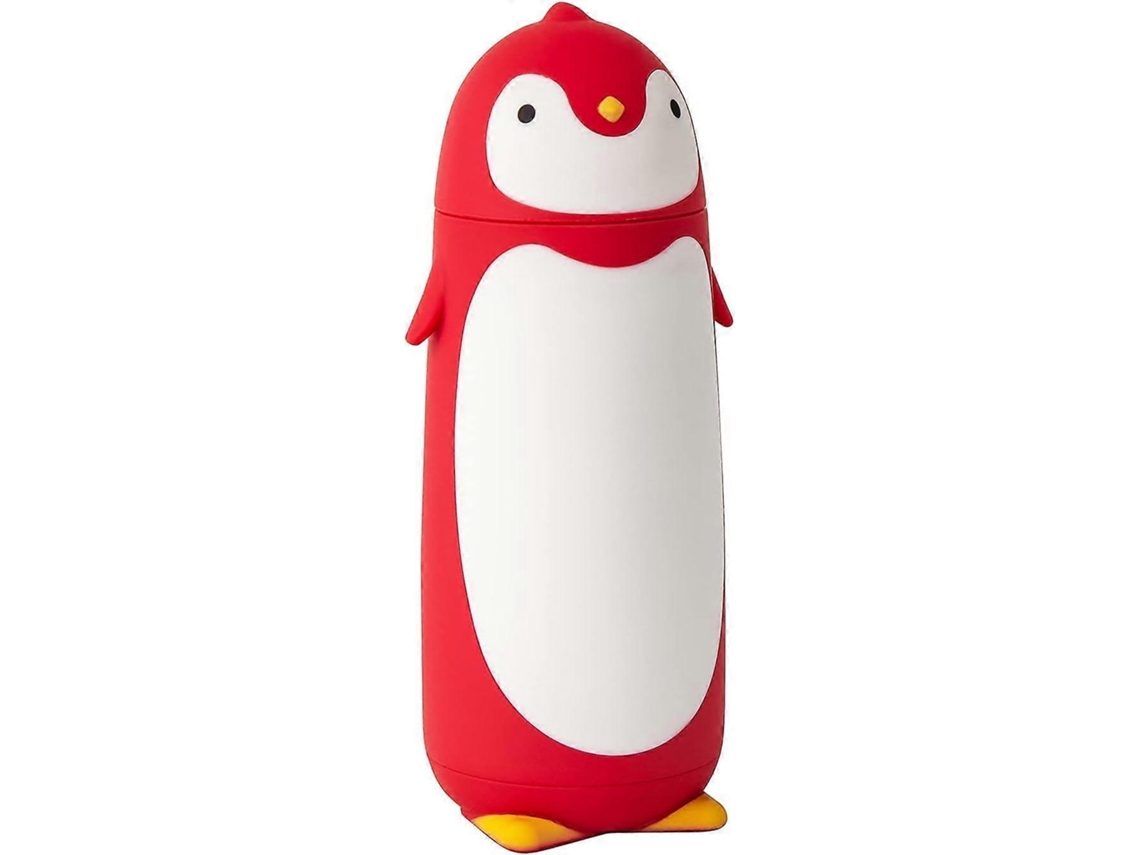 Garrafa Térmica Jusch Penguin Em Aço Inoxidável, Para Viagens, Chá, Água, Café (vermelha) (wz1479)