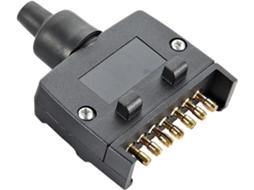 Adaptador De Conexão De Reboque De 7 Pinos, Plugue Plano Para Tomada De Reboque.