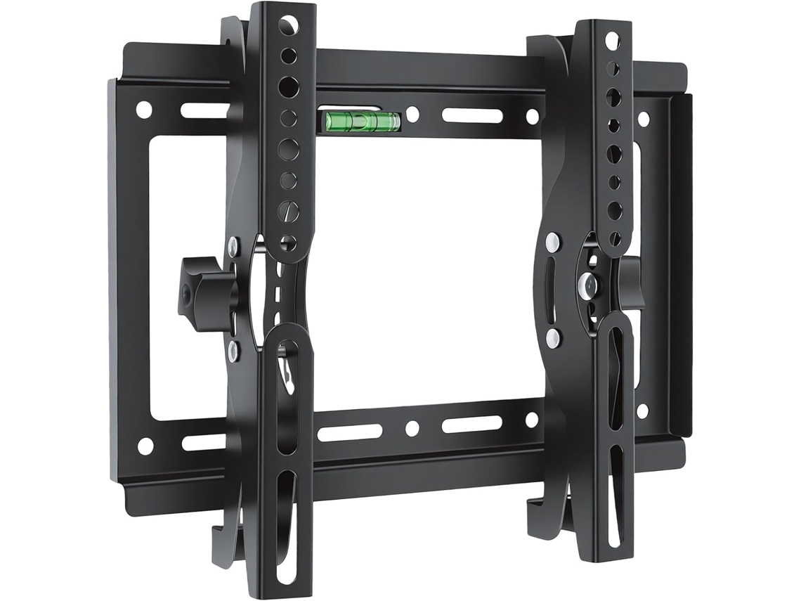 Suporte de parede para TV, compatível com TVs e monitores LED/LCD/OLED de tela plana e curva, de 14 a 42 polegadas, padrão VESA.
