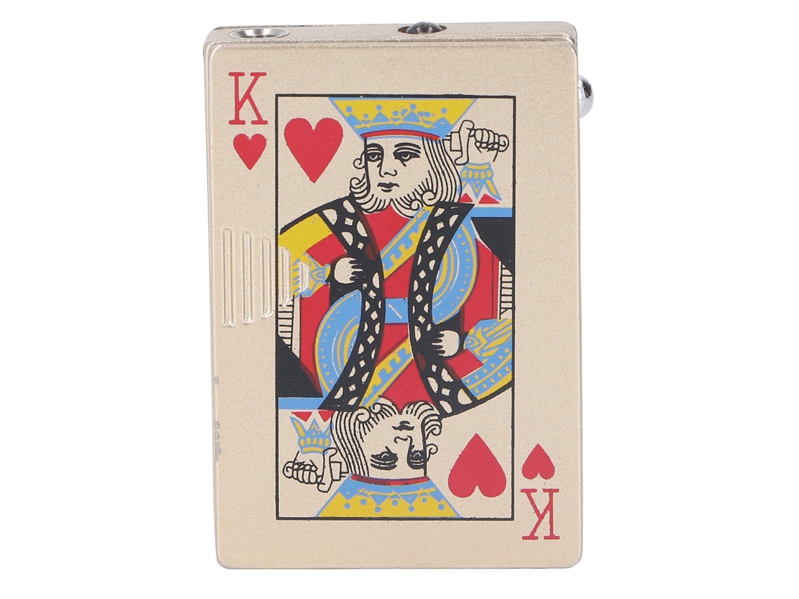 Antivento Poker Isqueiro Com Luz UV, Em Liga Zinco, Recarregável, Para Charutos E Charutos, Para Homens E Mulheres