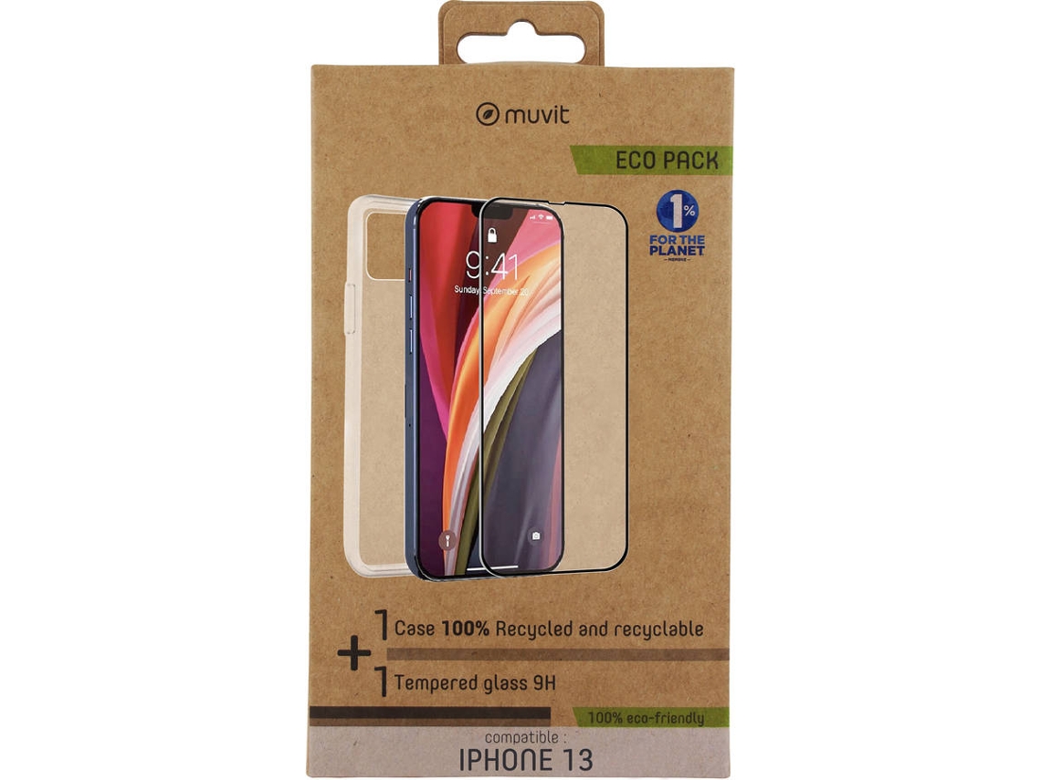 Capa e Película iPhone 13 MUVIT Transparente