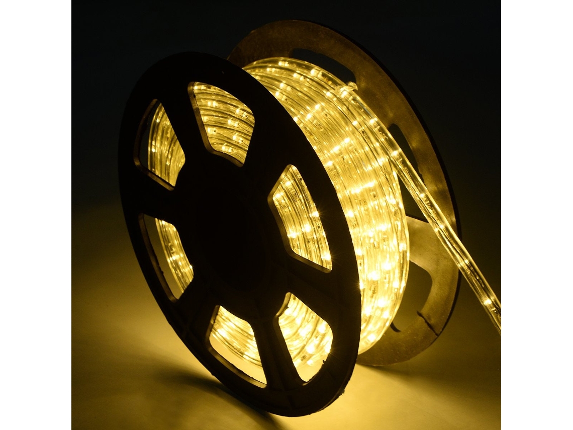 Luzes de Natal Led 20 M Corda 720 Leds Branco Quente Fio Flexível Interior Exterior 220 V B2X